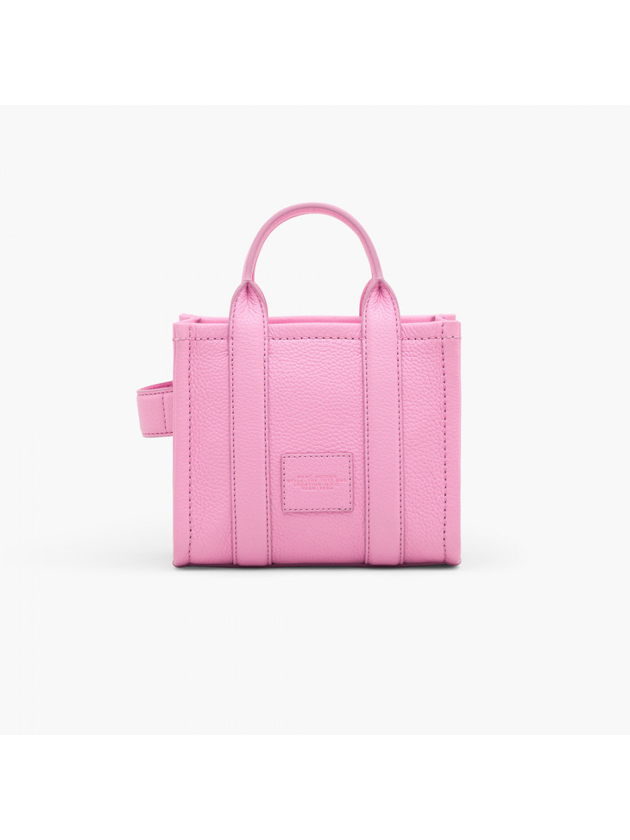 СУМКА MARC JACOBS THE LEATHER MINI TOTE BAG FLURO CANDY PINK