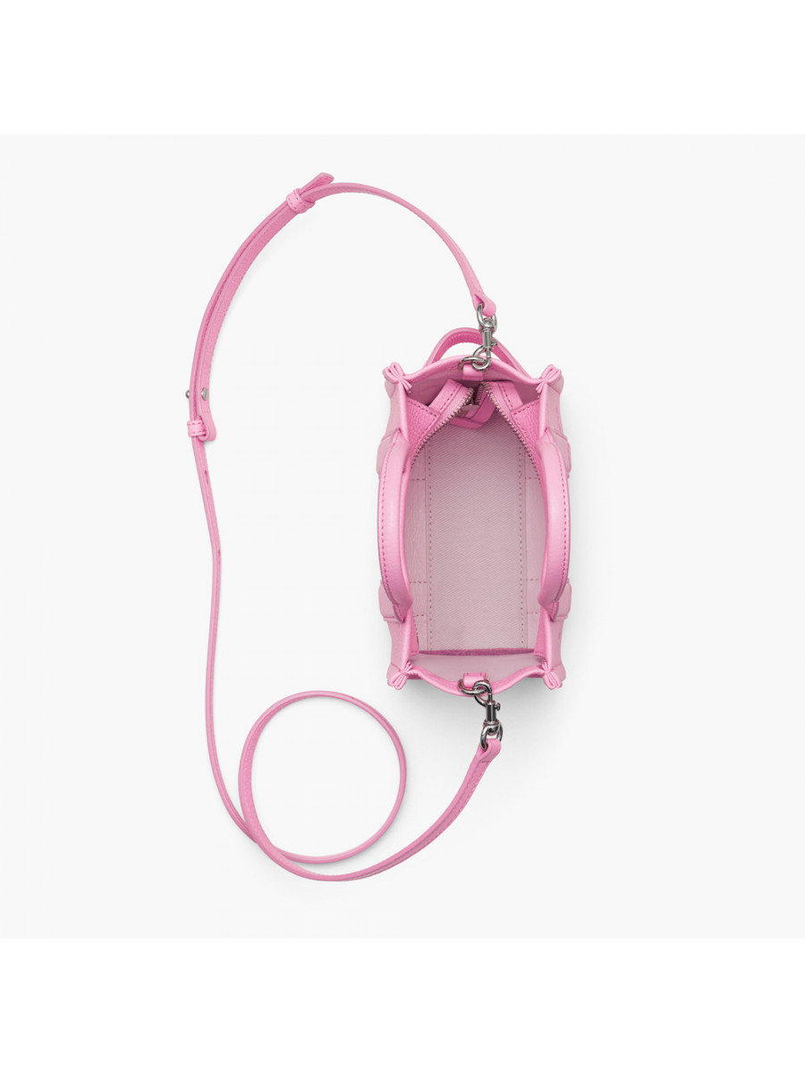 СУМКА MARC JACOBS THE LEATHER MINI TOTE BAG FLURO CANDY PINK