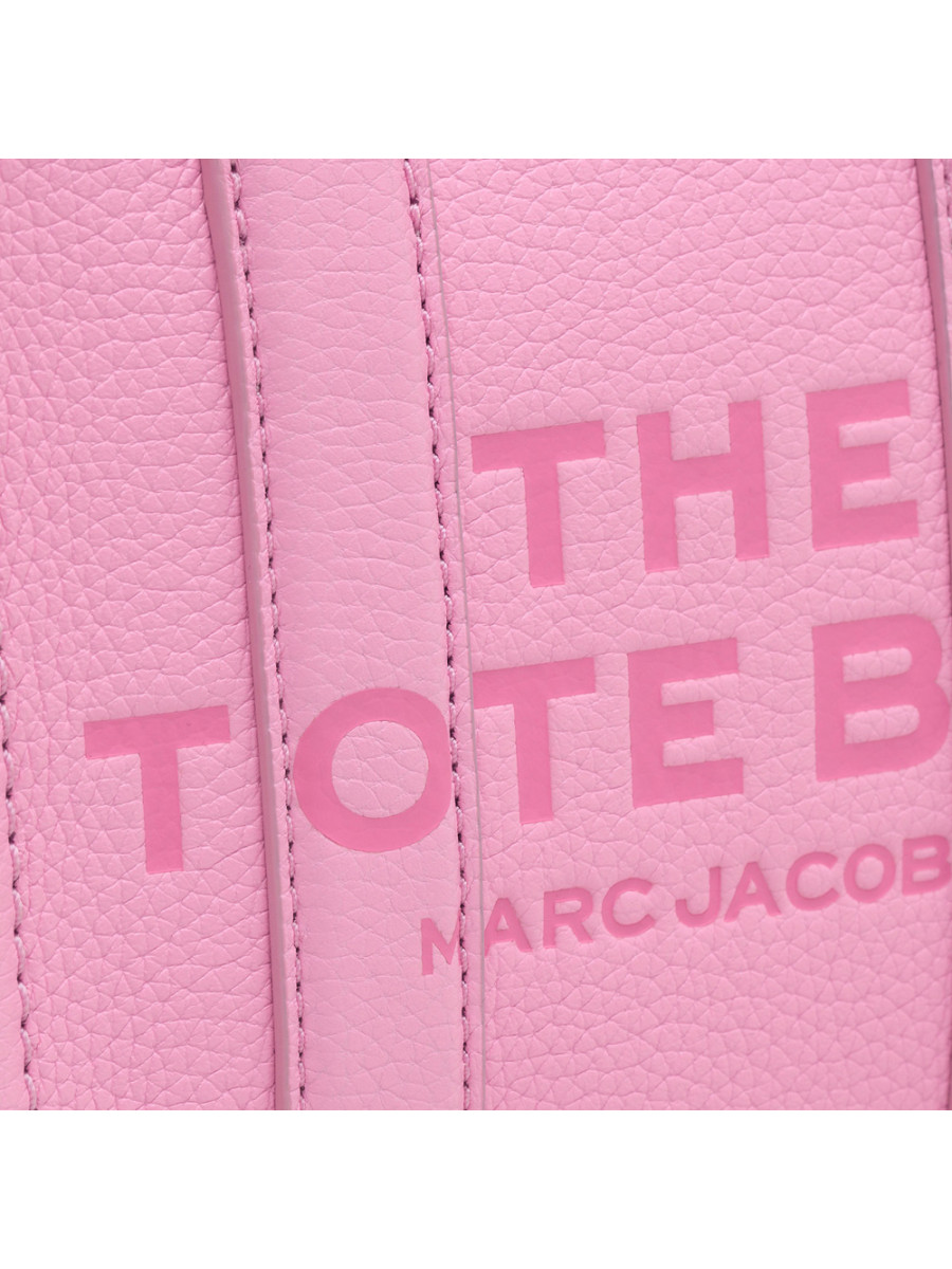 СУМКА MARC JACOBS THE LEATHER MINI TOTE BAG FLURO CANDY PINK