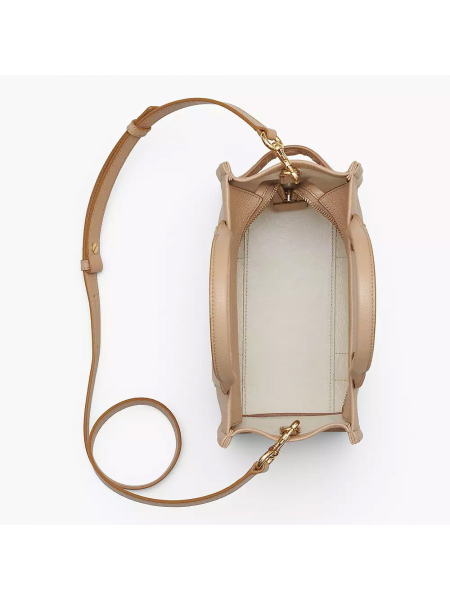 СУМКА MARC JACOBS THE LEATHER SMALL TOTE BAG CAMEL