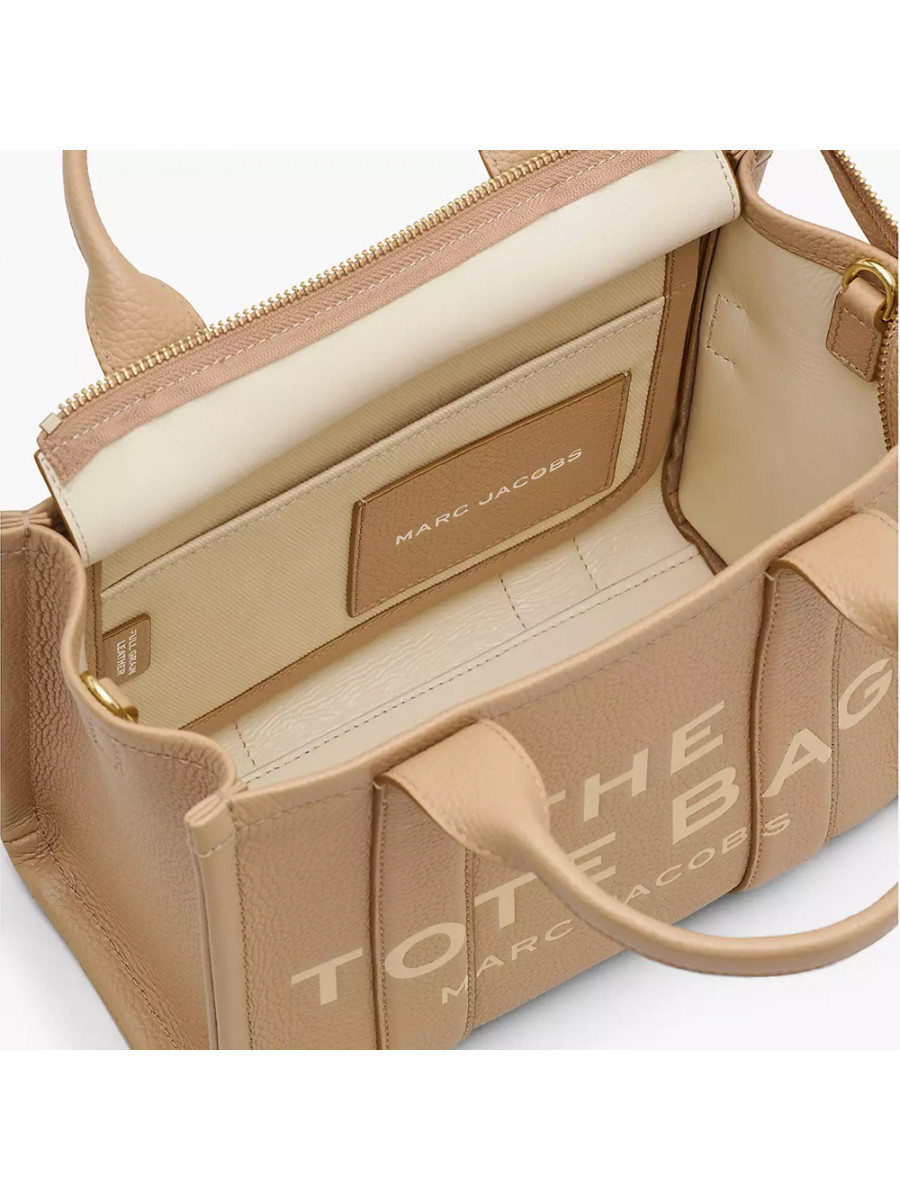 СУМКА MARC JACOBS THE LEATHER SMALL TOTE BAG CAMEL