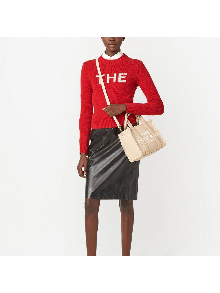 СУМКА MARC JACOBS THE LEATHER SMALL TOTE BAG TWINE