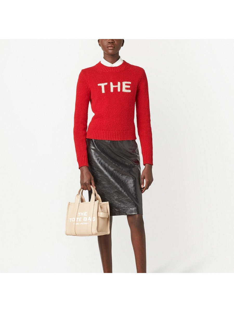 СУМКА MARC JACOBS THE LEATHER SMALL TOTE BAG TWINE