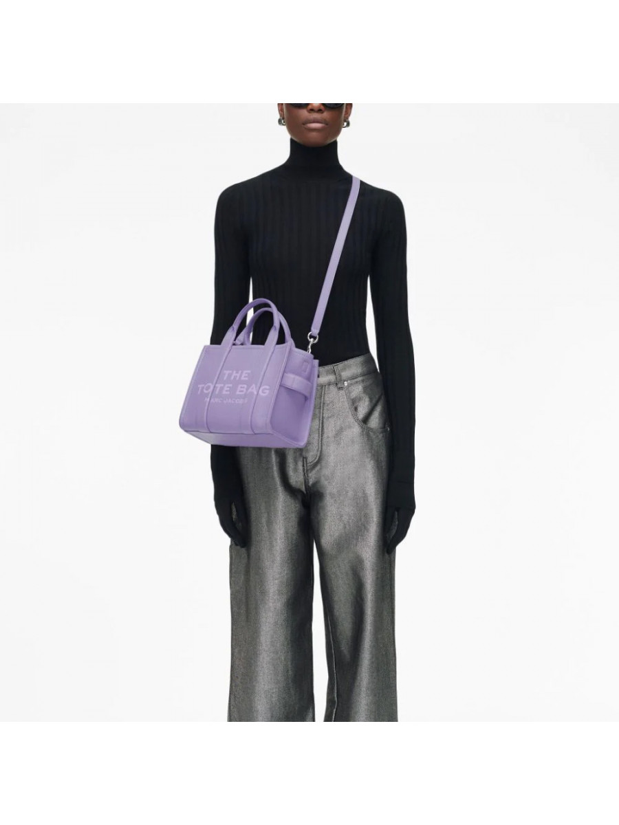 СУМКА MARC JACOBS THE LEATHER SMALL TOTE BAG LAVANDER