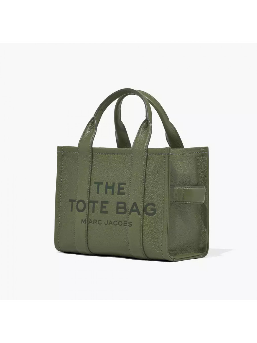 СУМКА MARC JACOBS THE LEATHER SMALL TOTE BAG BRONZE GREEN