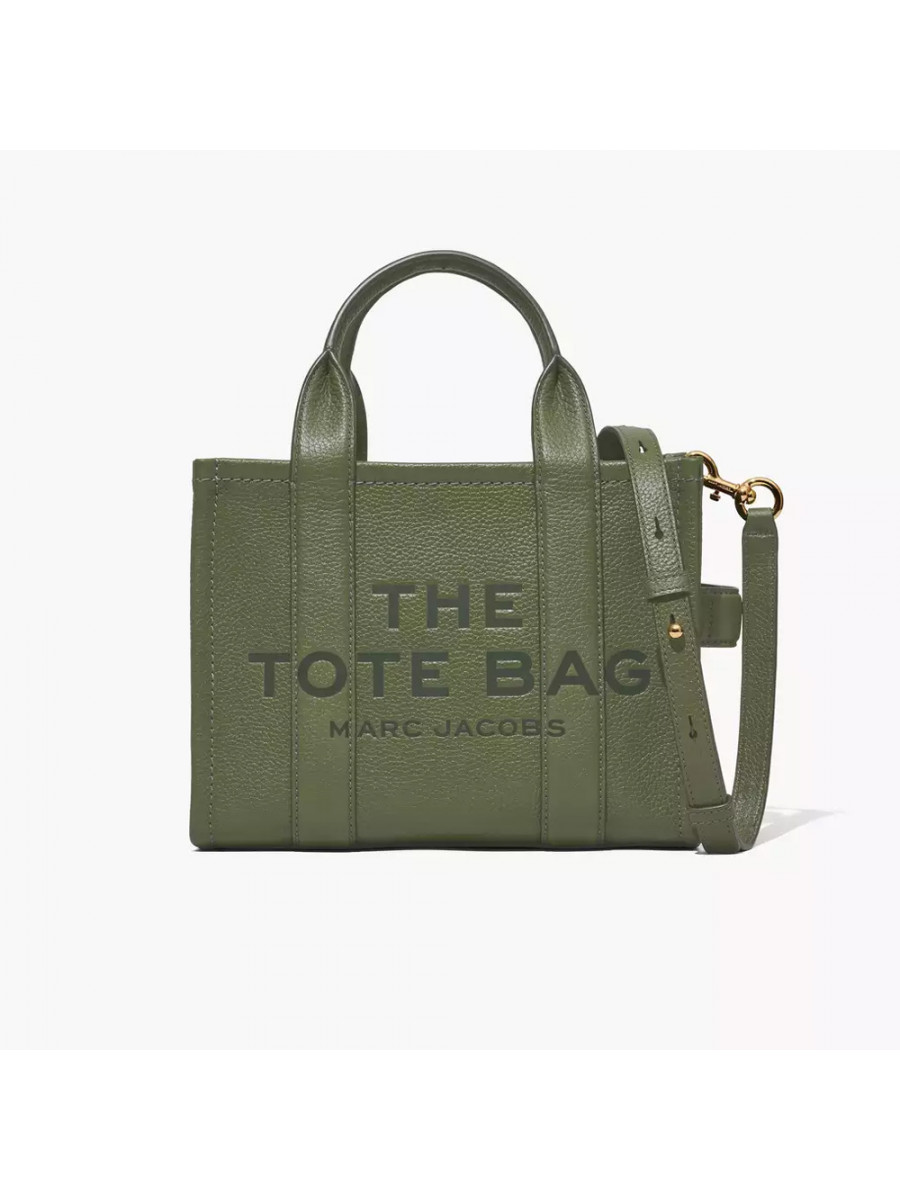 СУМКА MARC JACOBS THE LEATHER SMALL TOTE BAG BRONZE GREEN Marc Jacobs