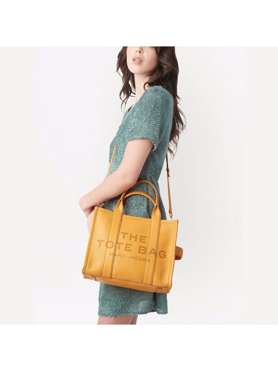 СУМКА MARC JACOBS THE LEATHER MEDIUM TOTE BAG ARTISAN GOLD