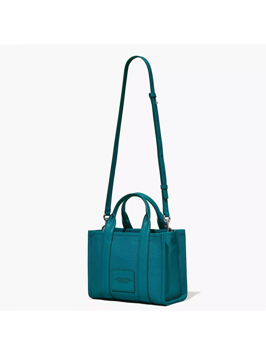 СУМКА MARC JACOBS THE LEATHER SMALL TOTE BAG HARBOR BLUE