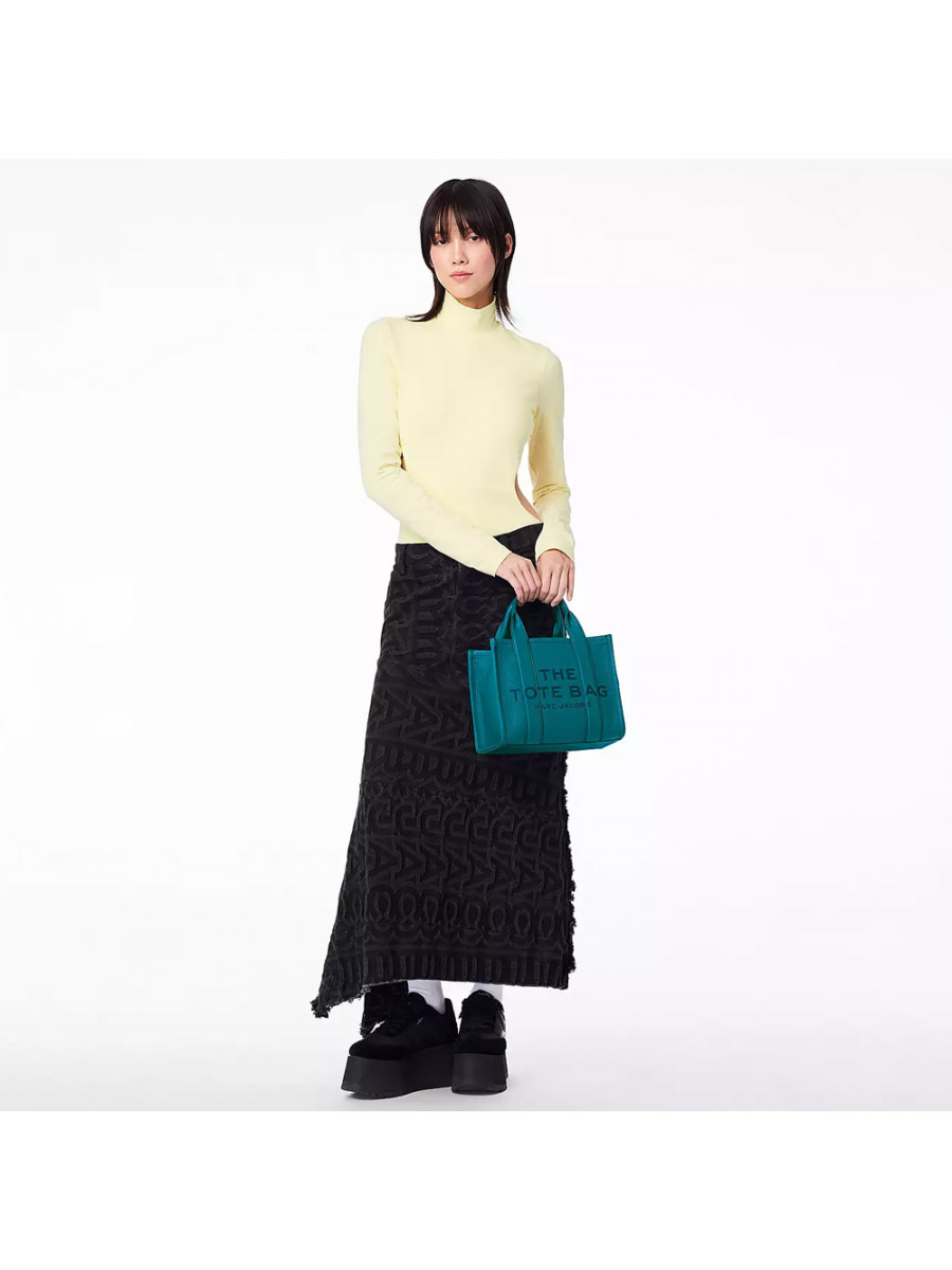 СУМКА MARC JACOBS THE LEATHER SMALL TOTE BAG HARBOR BLUE