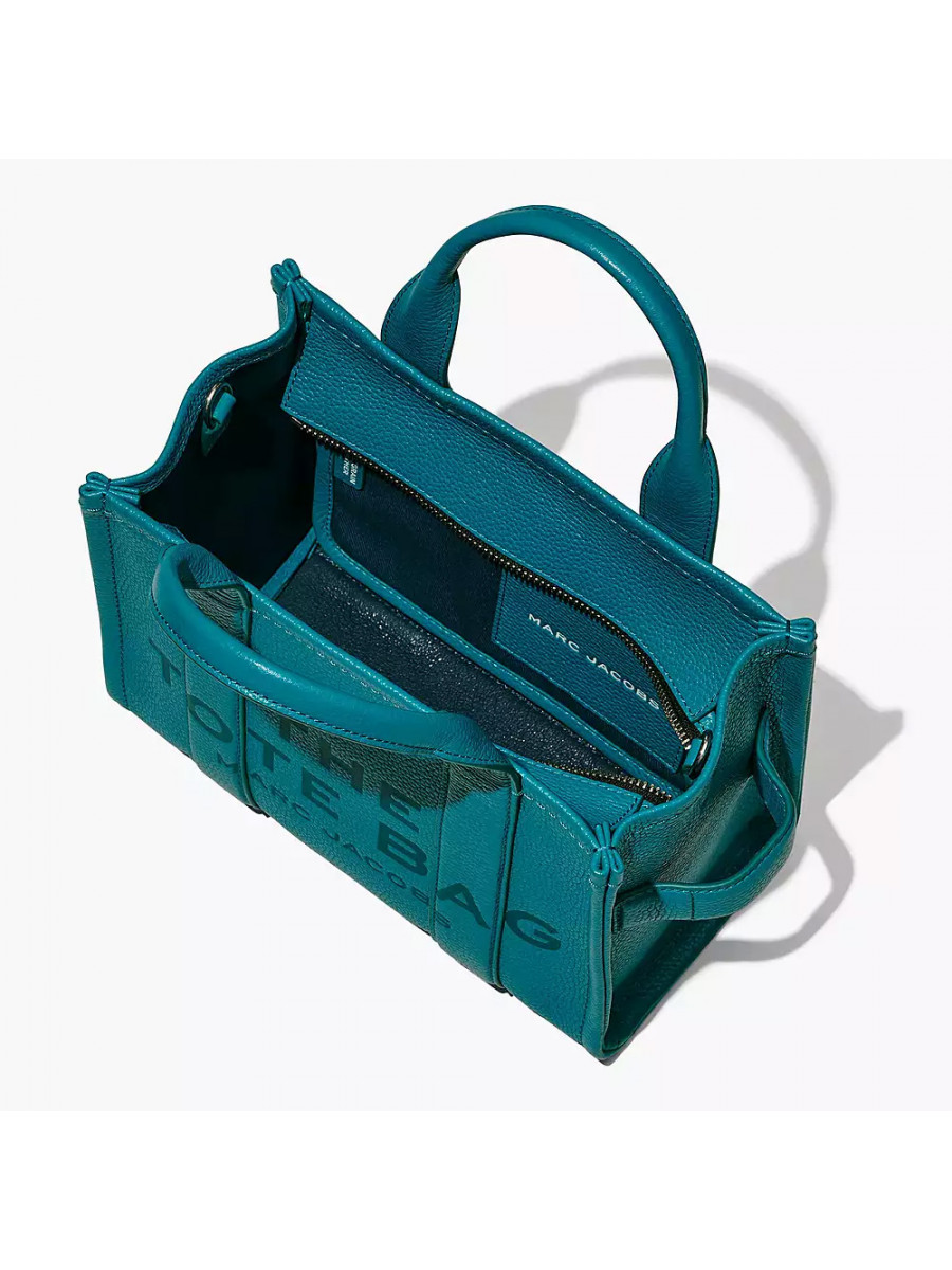 СУМКА MARC JACOBS THE LEATHER SMALL TOTE BAG HARBOR BLUE