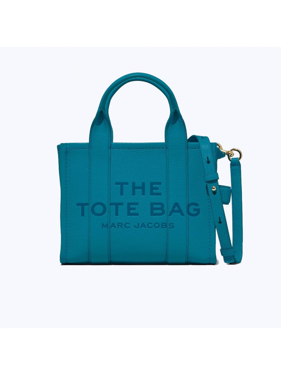 СУМКА MARC JACOBS THE LEATHER SMALL TOTE BAG BLUE SHADOW Marc Jacobs
