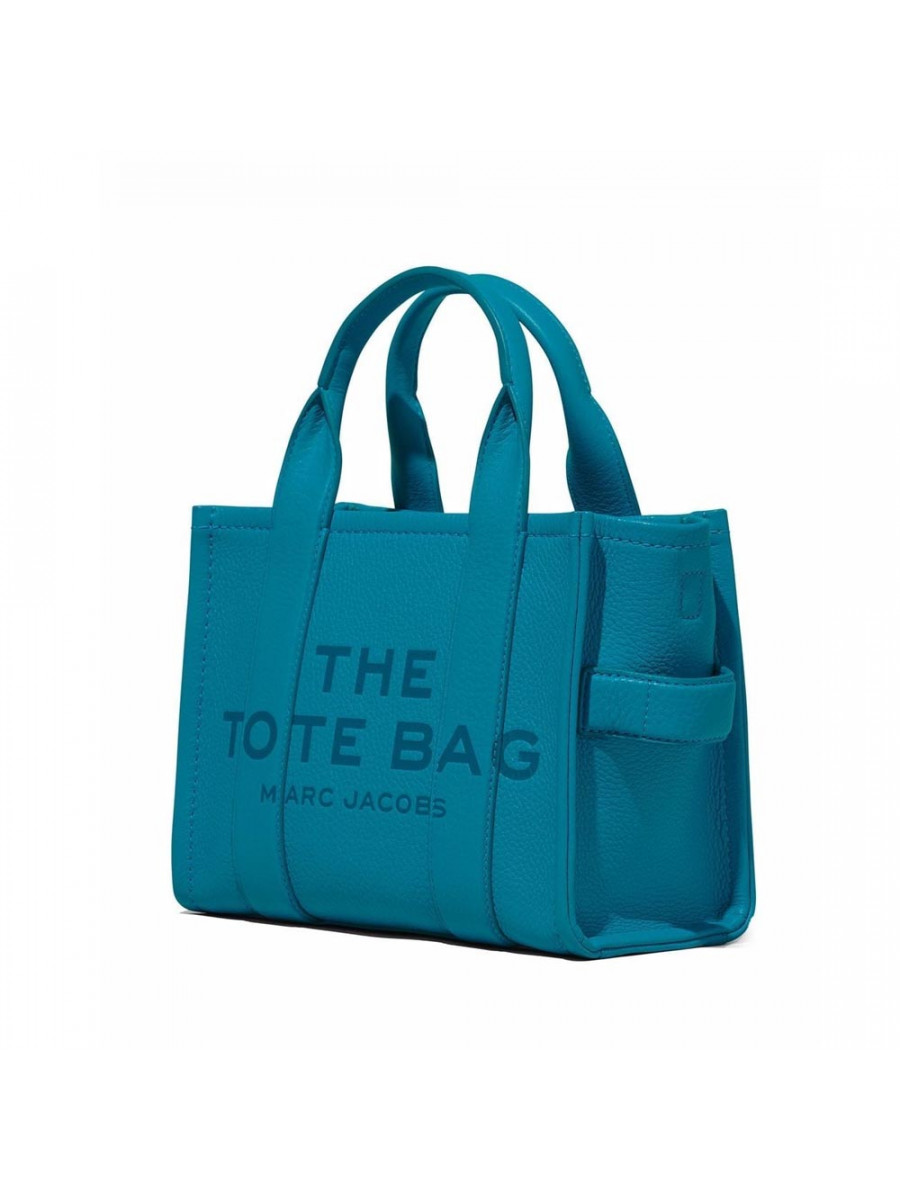 СУМКА MARC JACOBS THE LEATHER SMALL TOTE BAG BLUE SHADOW