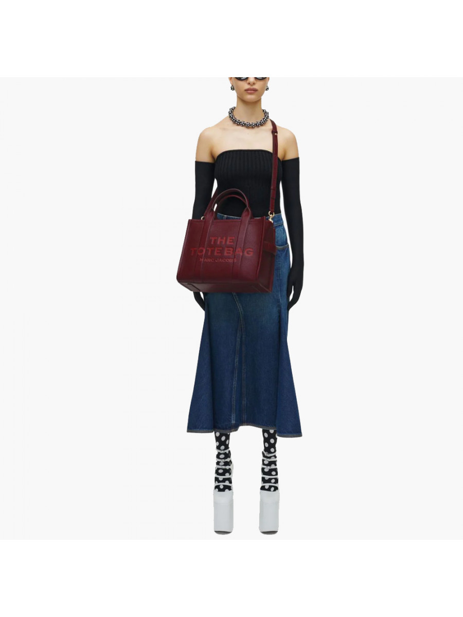 СУМКА MARC JACOBS THE LEATHER MEDIUM TOTE BAG RED CHERRY