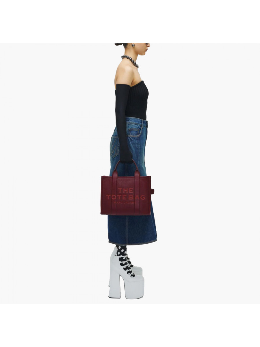 СУМКА MARC JACOBS THE LEATHER MEDIUM TOTE BAG RED CHERRY