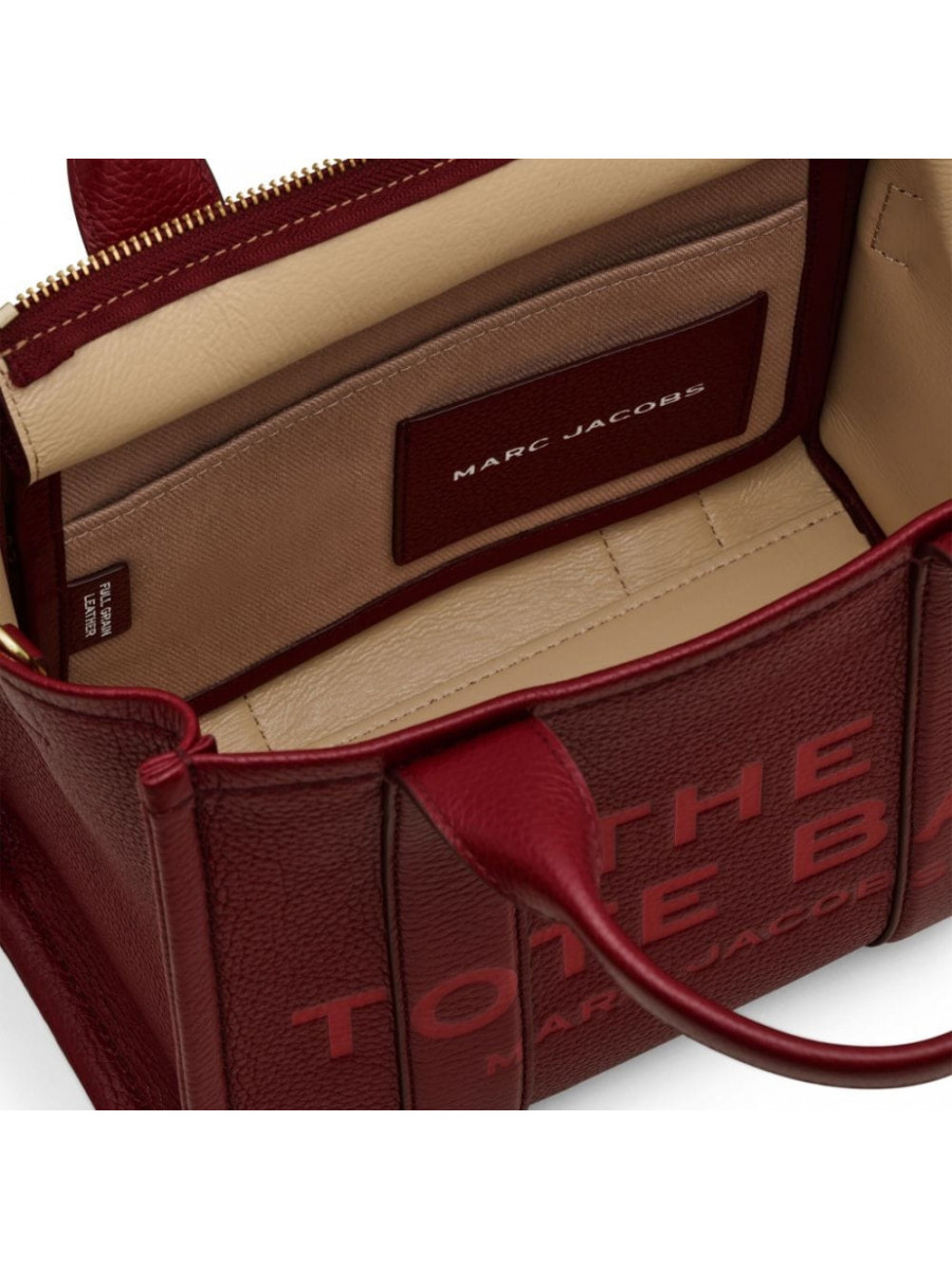 СУМКА MARC JACOBS THE LEATHER SMALL TOTE BAG RED CHERRY
