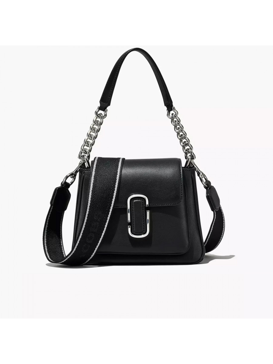 СУМКА THE J MARC CHAIN MINI SATCHEL BLACK/SILVER Marc Jacobs
