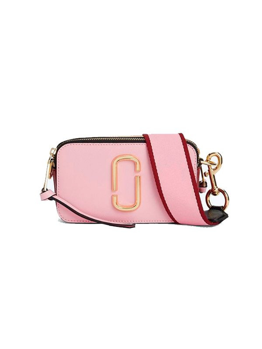 СУМКА MARC JACOBS SNAPSHOT SMALL CAMERA BAG BABY PINK/RED