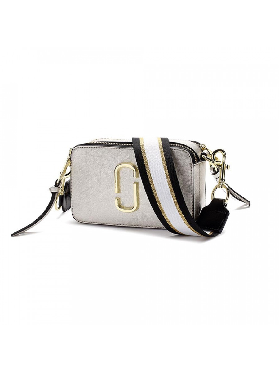 СУМКА MARC JACOBS THE SNAPSHOT CROSSBODY CAMERA BAG SILVER MULTI
