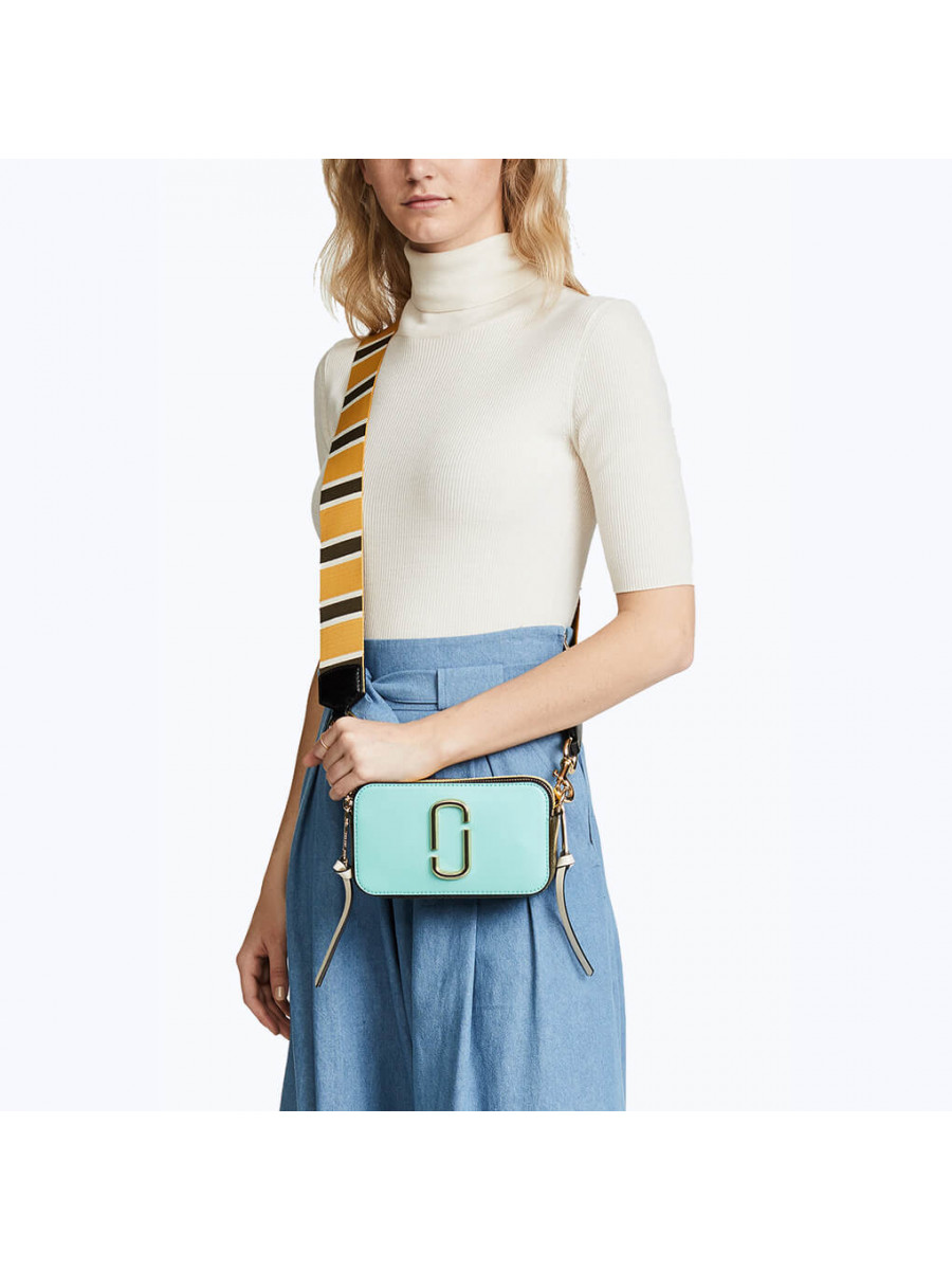 СУМКА MARC JACOBS SNAPSHOT BLUE/YELLOW MULTI