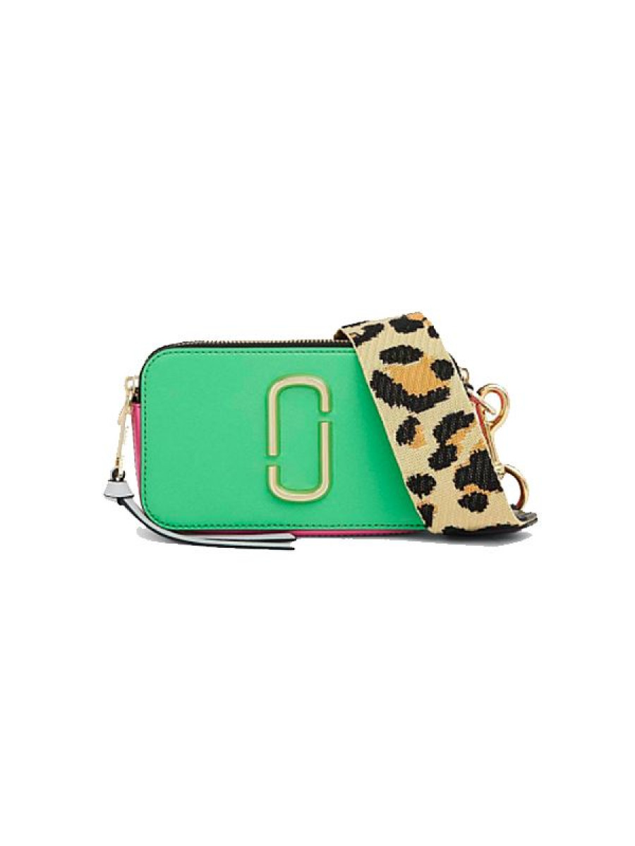 СУМКА MARC JACOBS SNAPSHOT LEATHER CAMERA BAG JADE/MULTI Marc Jacobs