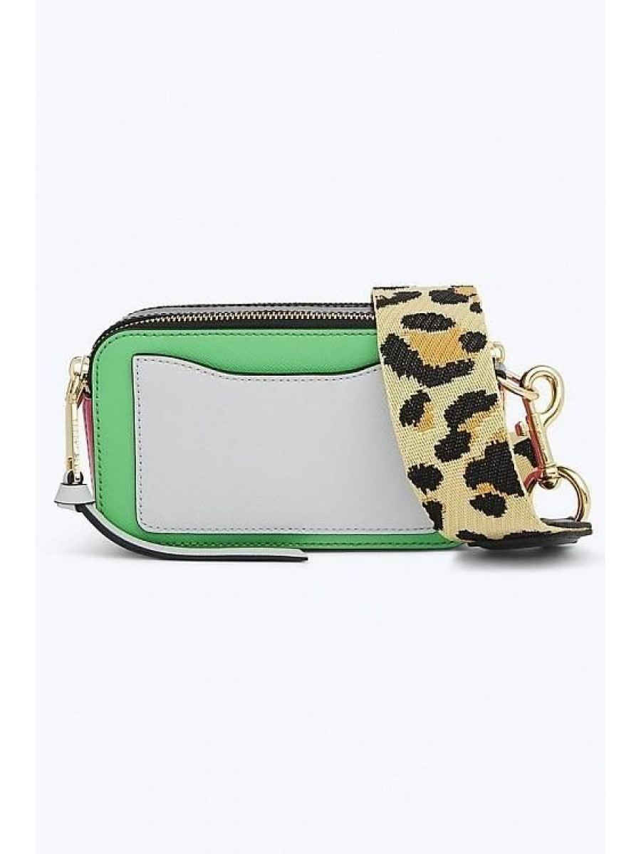 СУМКА MARC JACOBS SNAPSHOT LEATHER CAMERA BAG JADE/MULTI