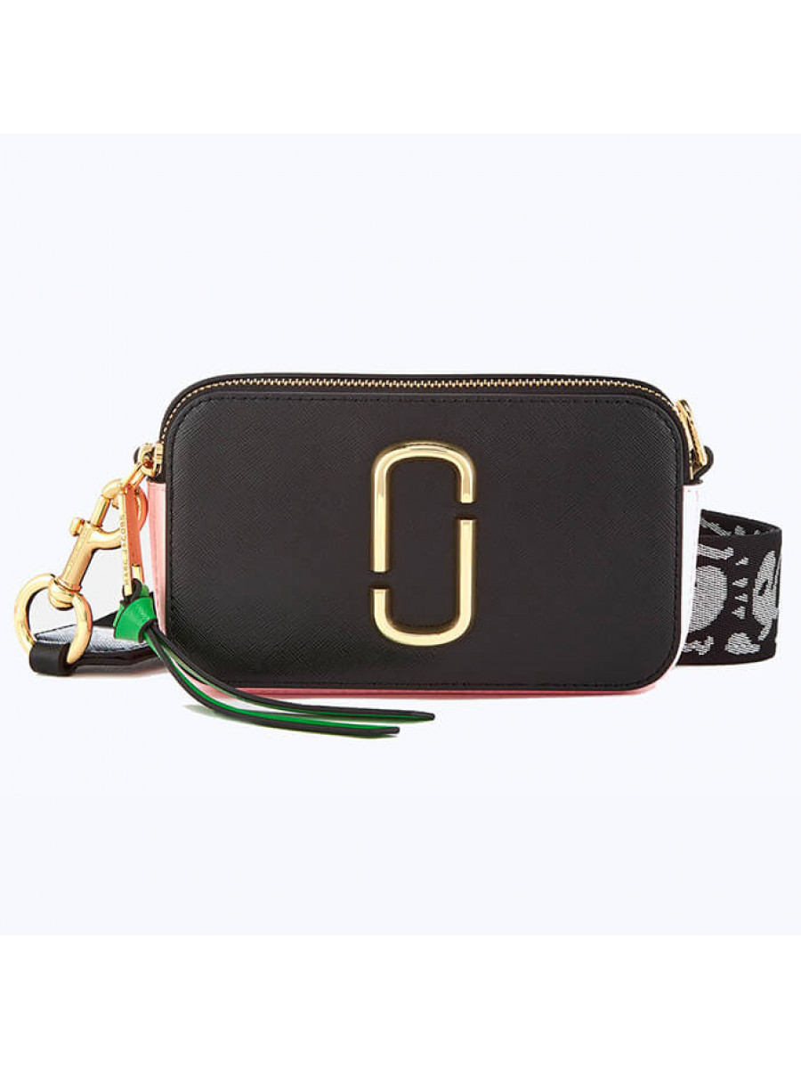 СУМКА MARC JACOBS SNAPSHOT BLACK/BABY PINK
