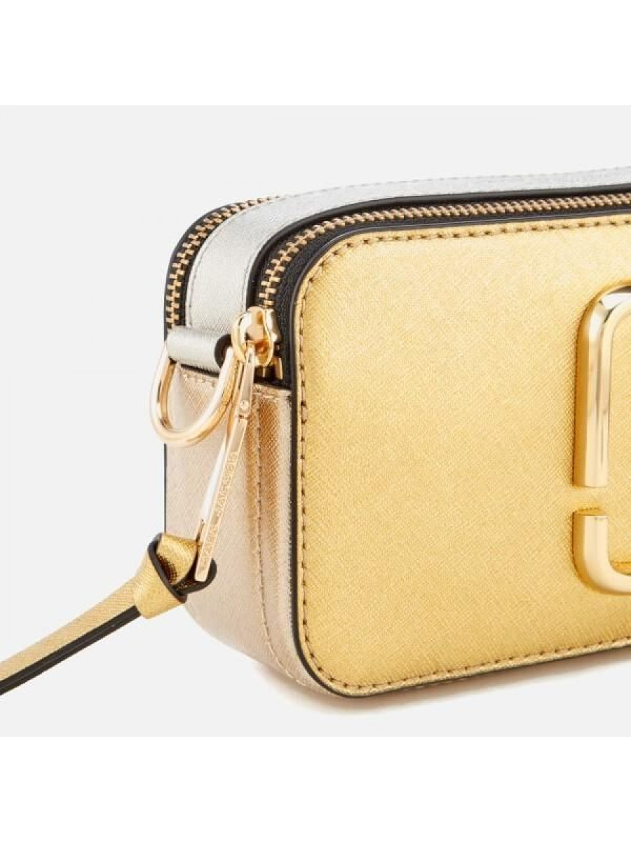 СУМКА MARC JACOBS METALLIC SNAPSHOT BAG GOLD