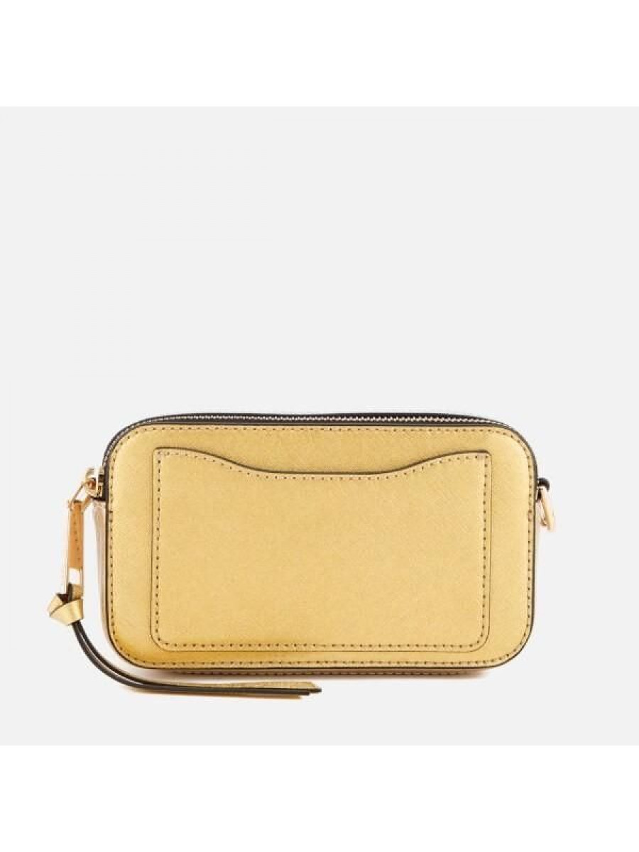 СУМКА MARC JACOBS METALLIC SNAPSHOT BAG GOLD