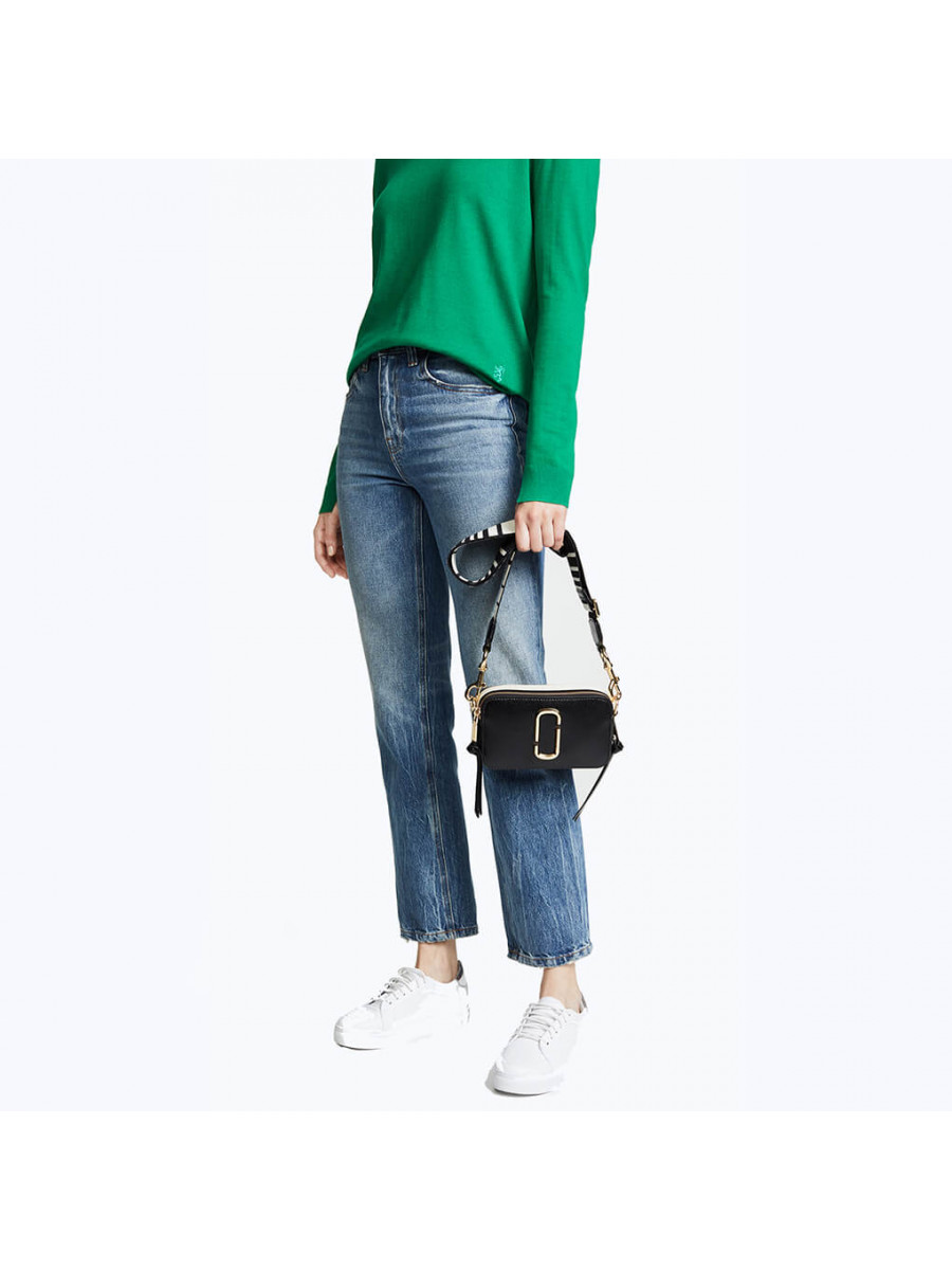 СУМКА MARC JACOBS SNAPSHOT BLACK/WHITE