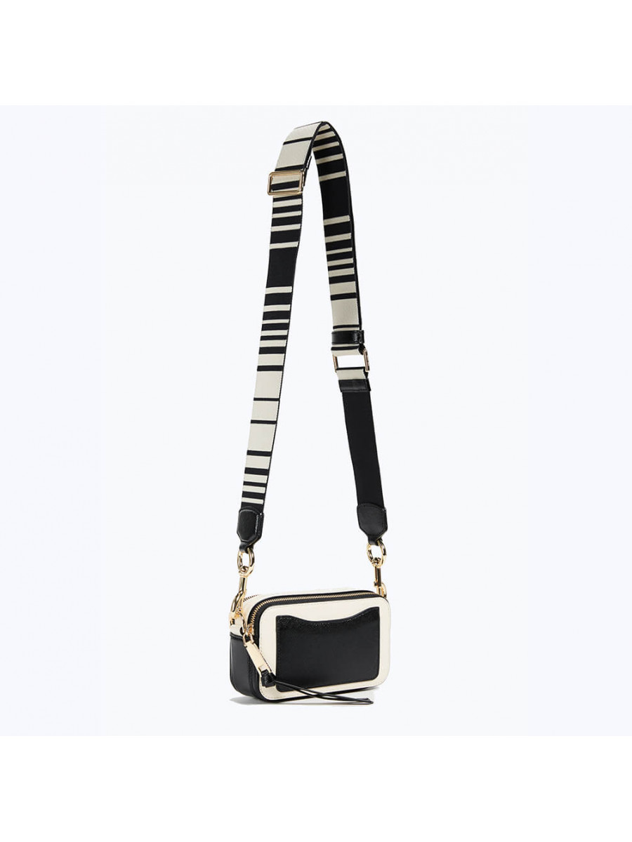 СУМКА MARC JACOBS SNAPSHOT BLACK/WHITE