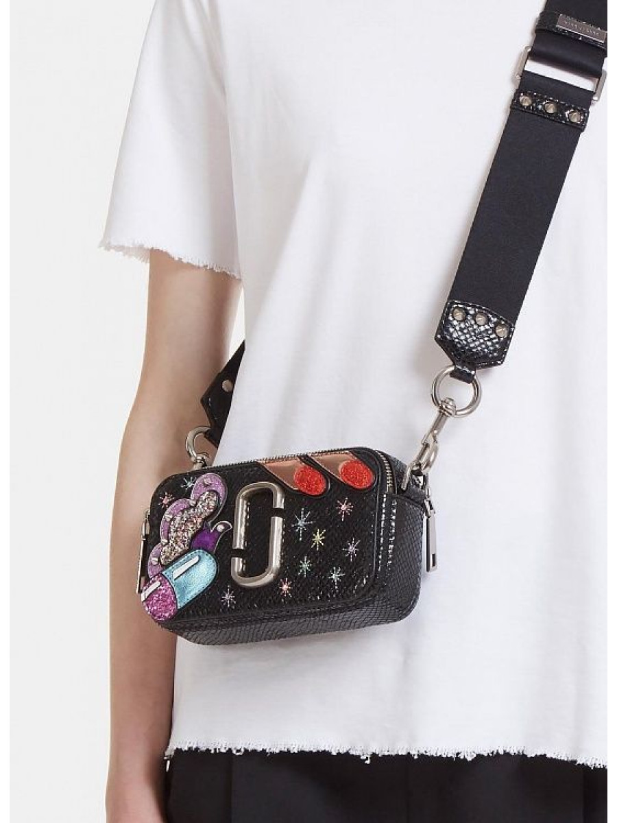 СУМКА MARC JACOBS PILL SNAPSHOT LEATHER CAMERA BAG STARS