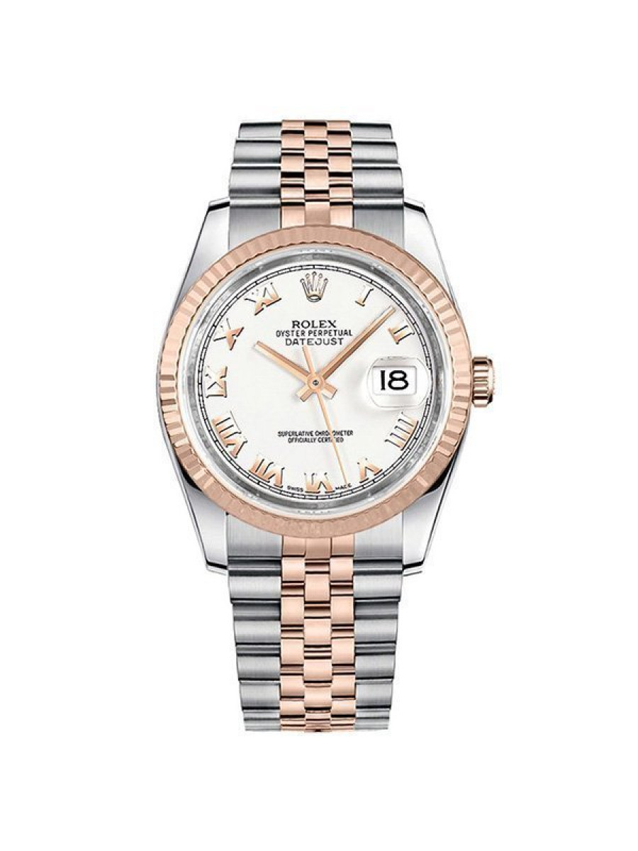 Часы Rolex Datejust 36 white Roman dial Jubilee 116231
