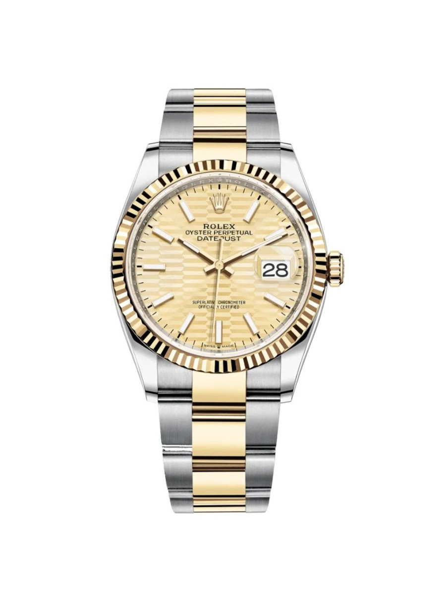Часы Rolex Datejust 36 Yellow Rolesor Oyster bracelet 126233-0040