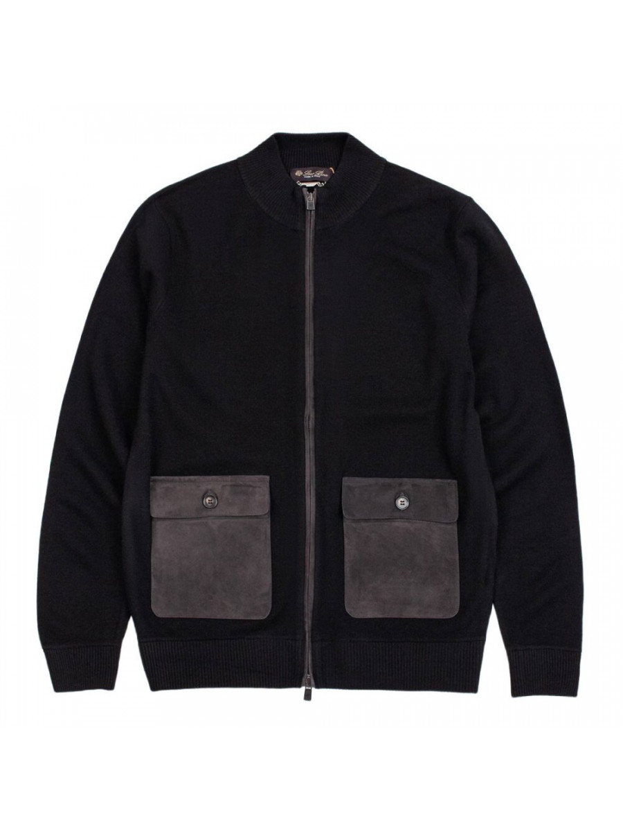 Свитшот Loro Piana Черный Loro Piana