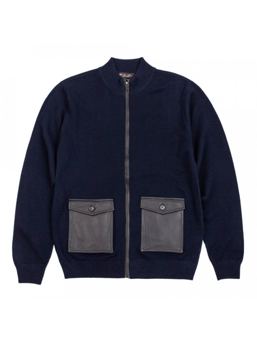 Свитшот Loro Piana Темно-синий Loro Piana
