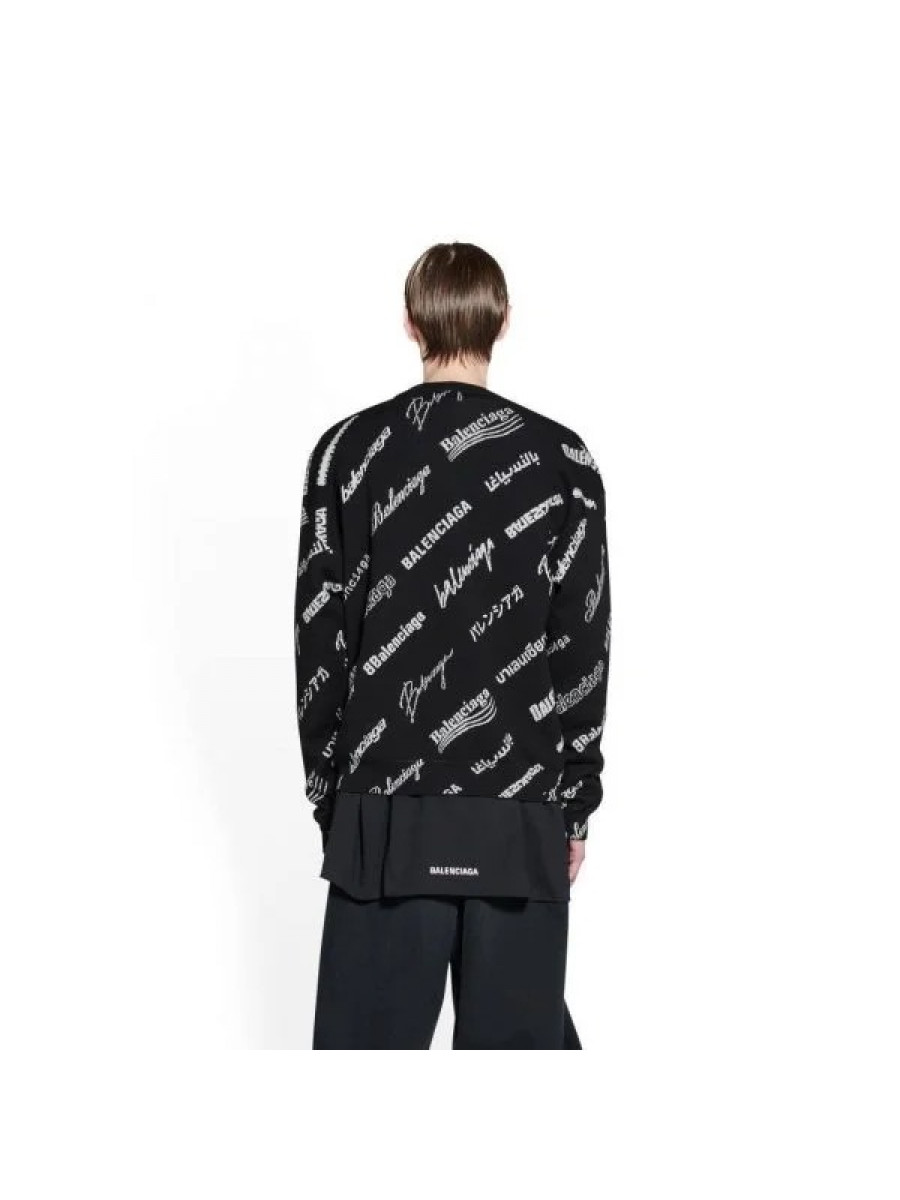 Свитшот Balenciaga Crewneck Черный