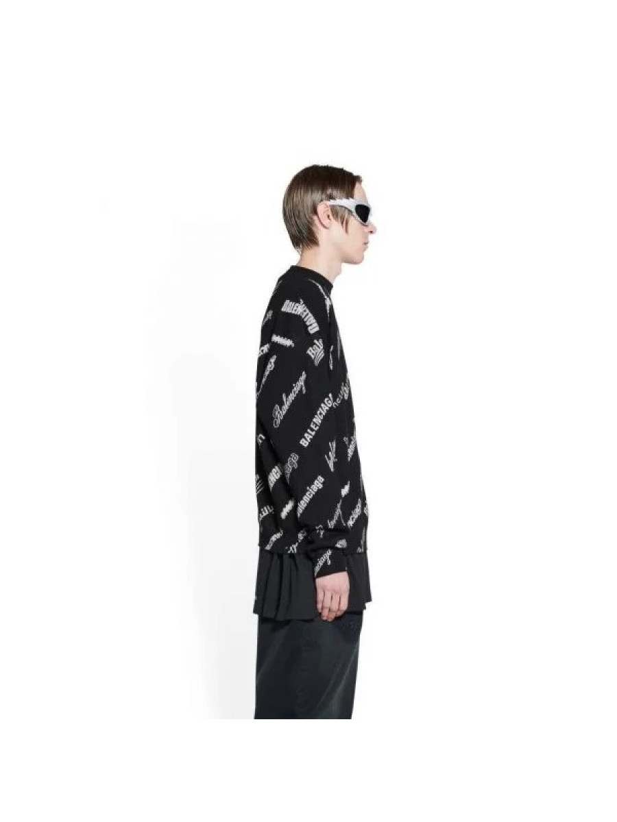 Свитшот Balenciaga Crewneck Черный