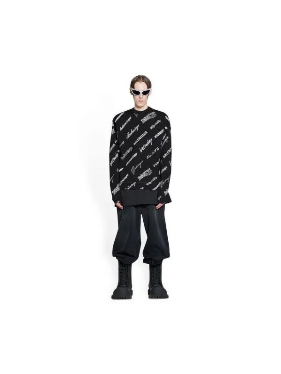 Свитшот Balenciaga Crewneck Черный
