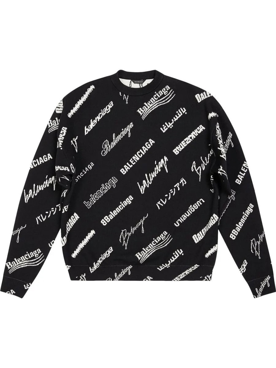 Свитшот Balenciaga Crewneck Черный Balenciaga