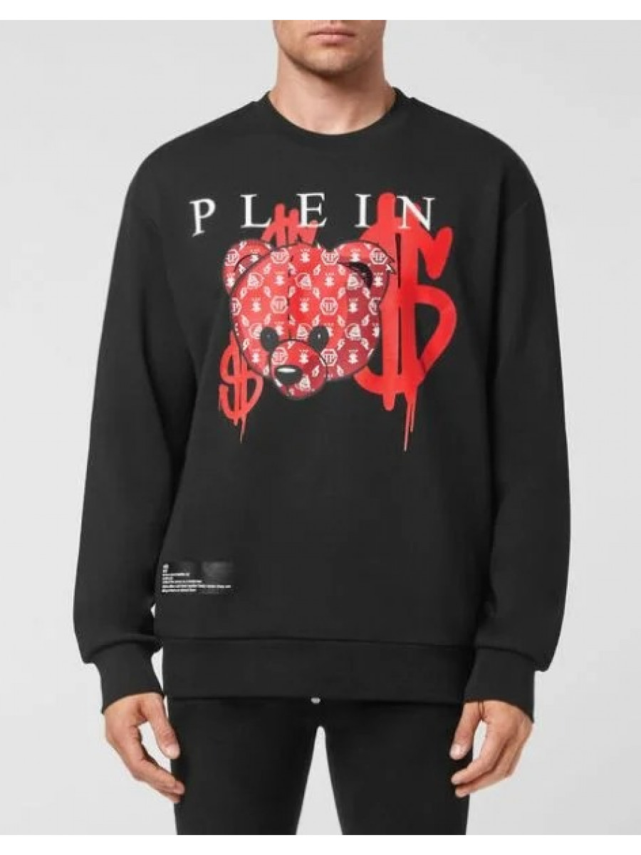 Свитшот Philipp Plein Ls Teddy Bear Черный