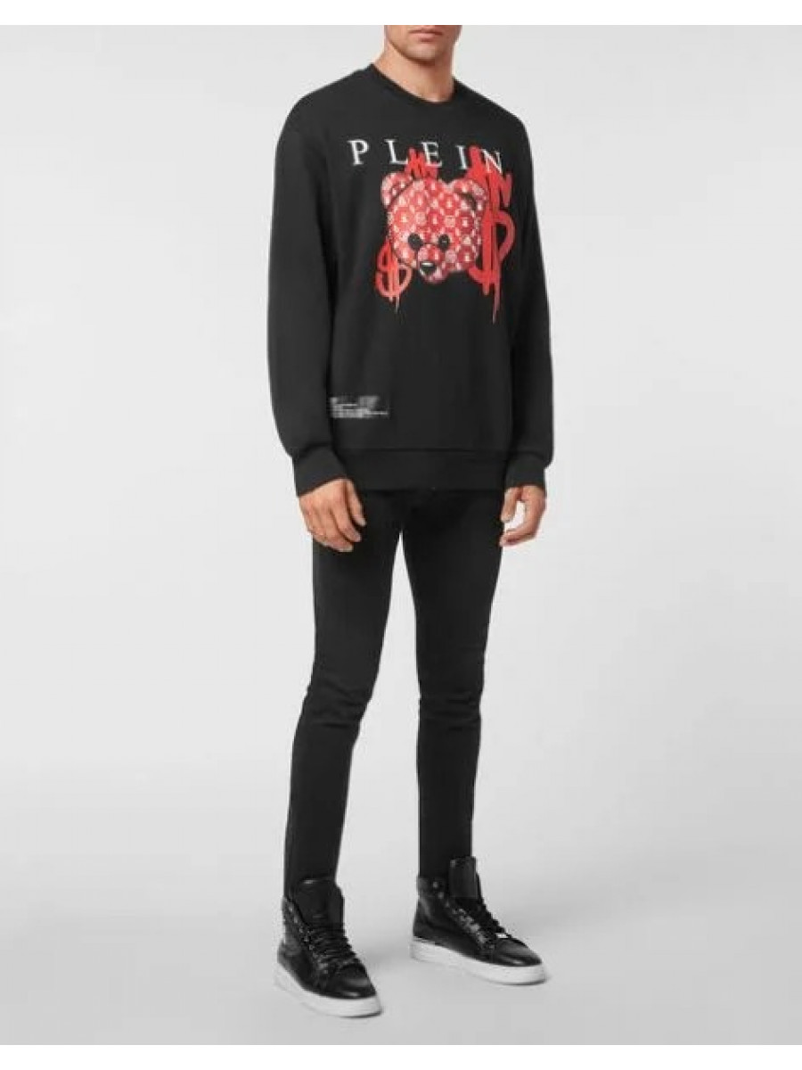 Свитшот Philipp Plein Ls Teddy Bear Черный