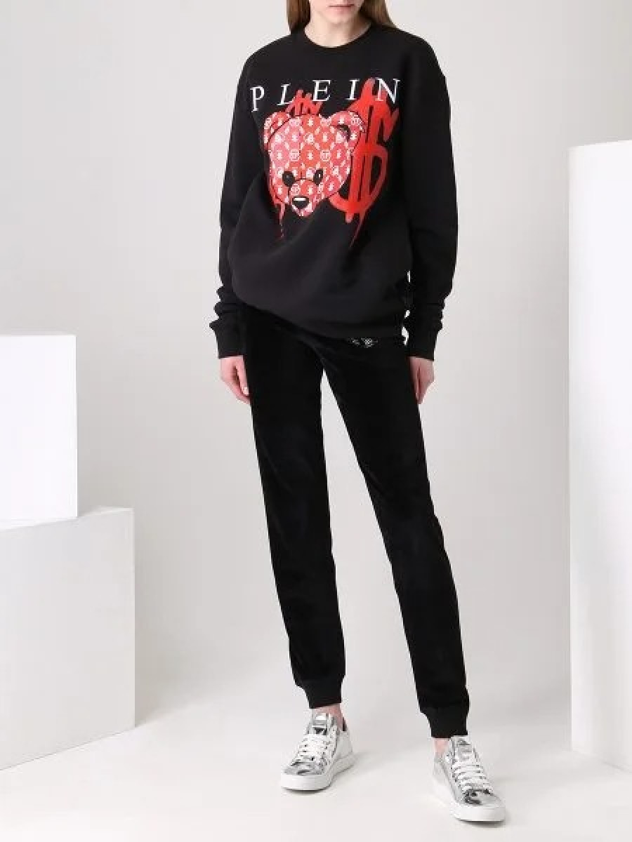 Свитшот Philipp Plein Ls Teddy Bear Черный
