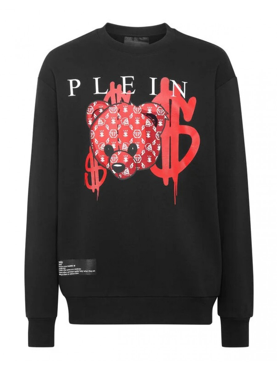 Свитшот Philipp Plein Ls Teddy Bear Черный Philipp Plein
