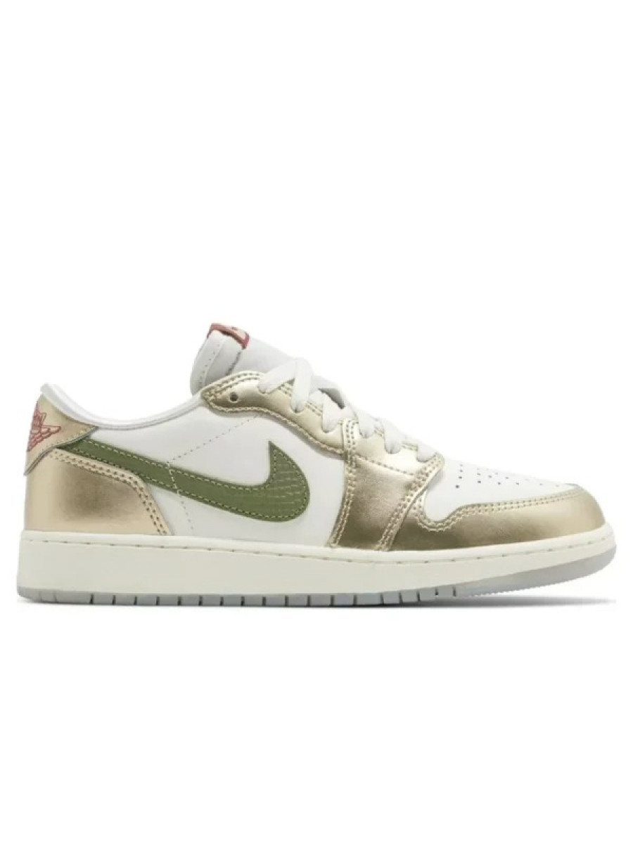 Кроссовки Nike Air Jordan 1 Low Gs Золотые