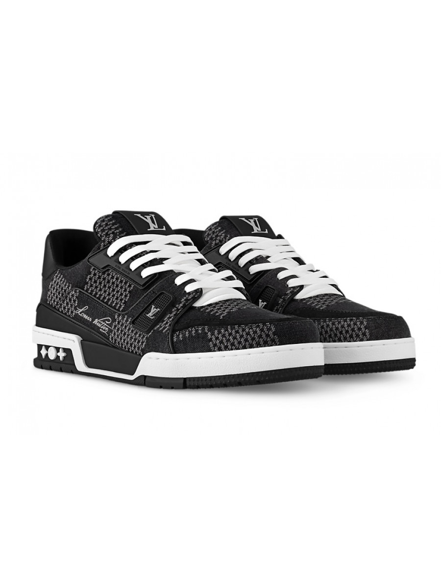 Кроссовки Louis Vuitton Lv Trainer Черные Louis Vuitton