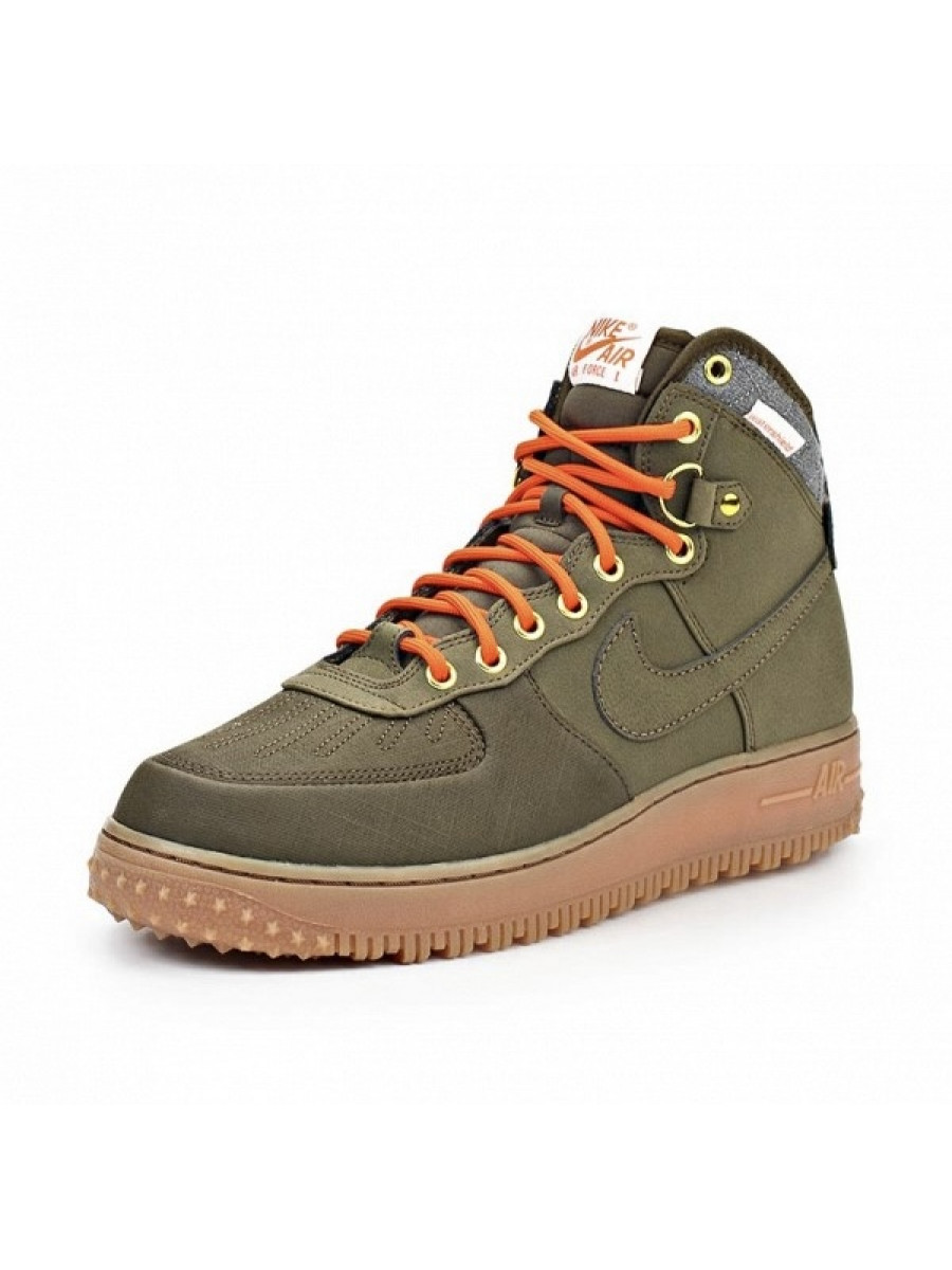 Кроссовки Nike Air Force 1 Duckboot Темно-зеленые Nike
