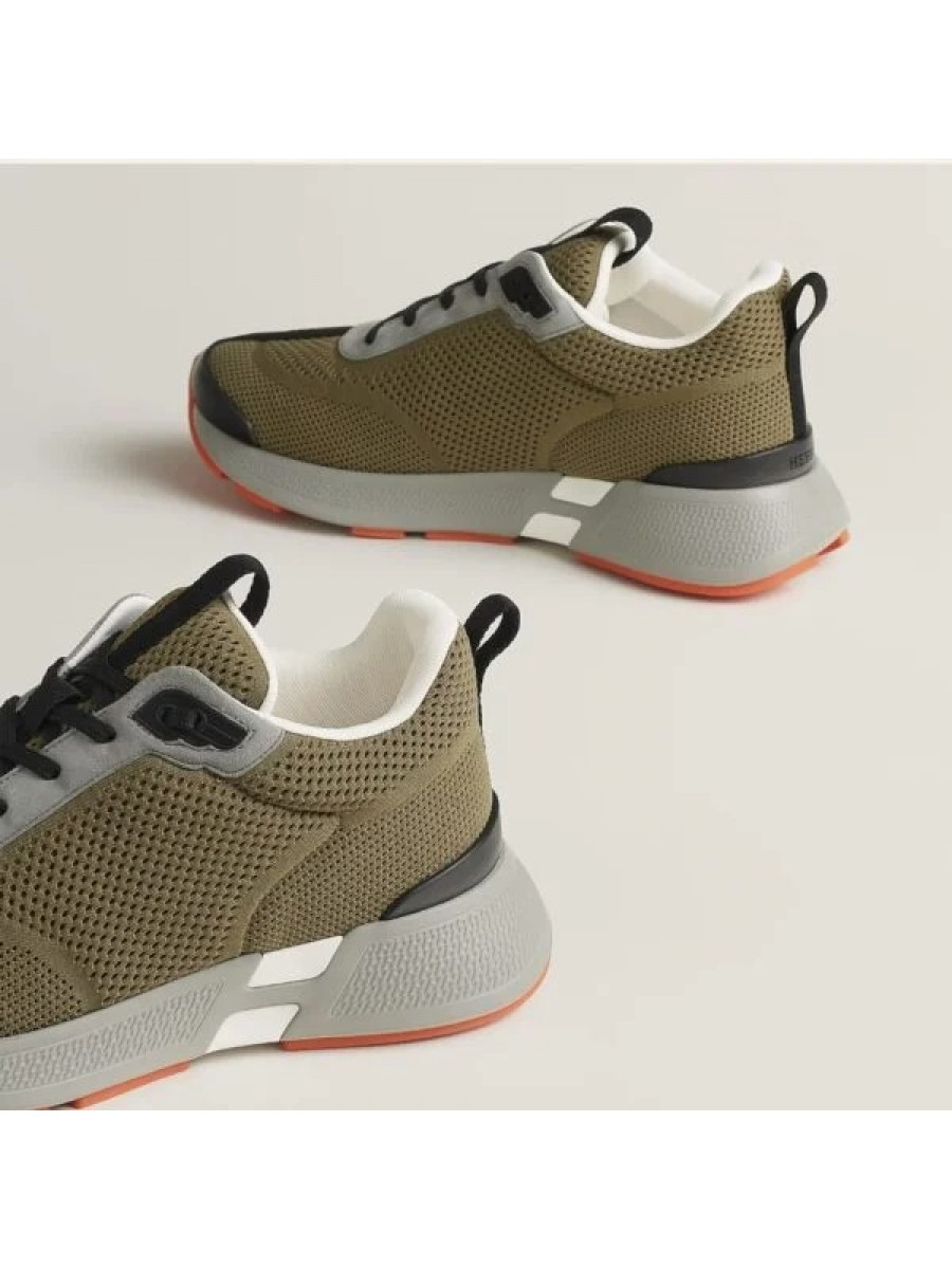 Кроссовки Hermes Heros Оливковые