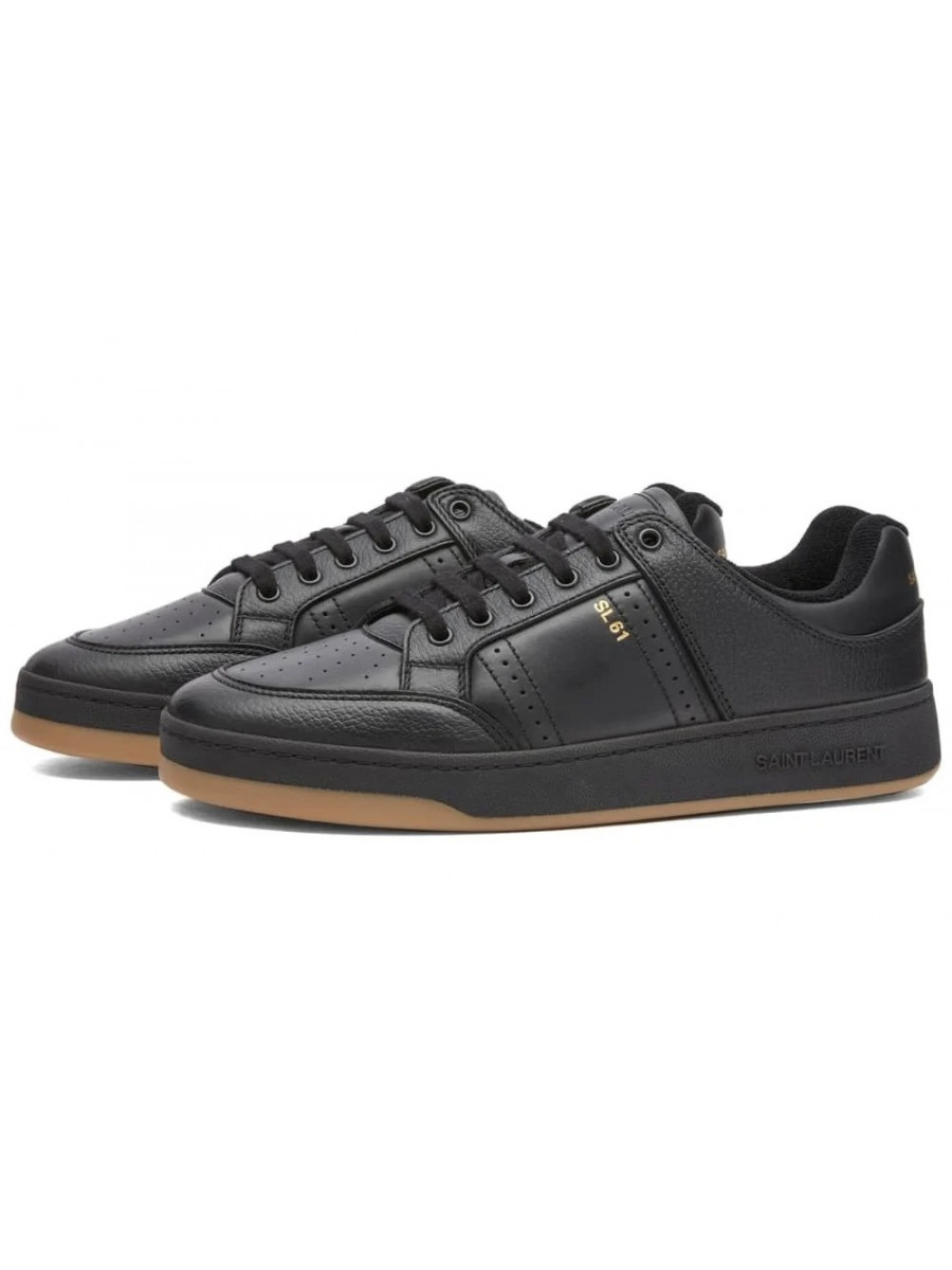 Кроссовки Saint Laurent Sl-61 Low Sneaker Черные Saint Laurent