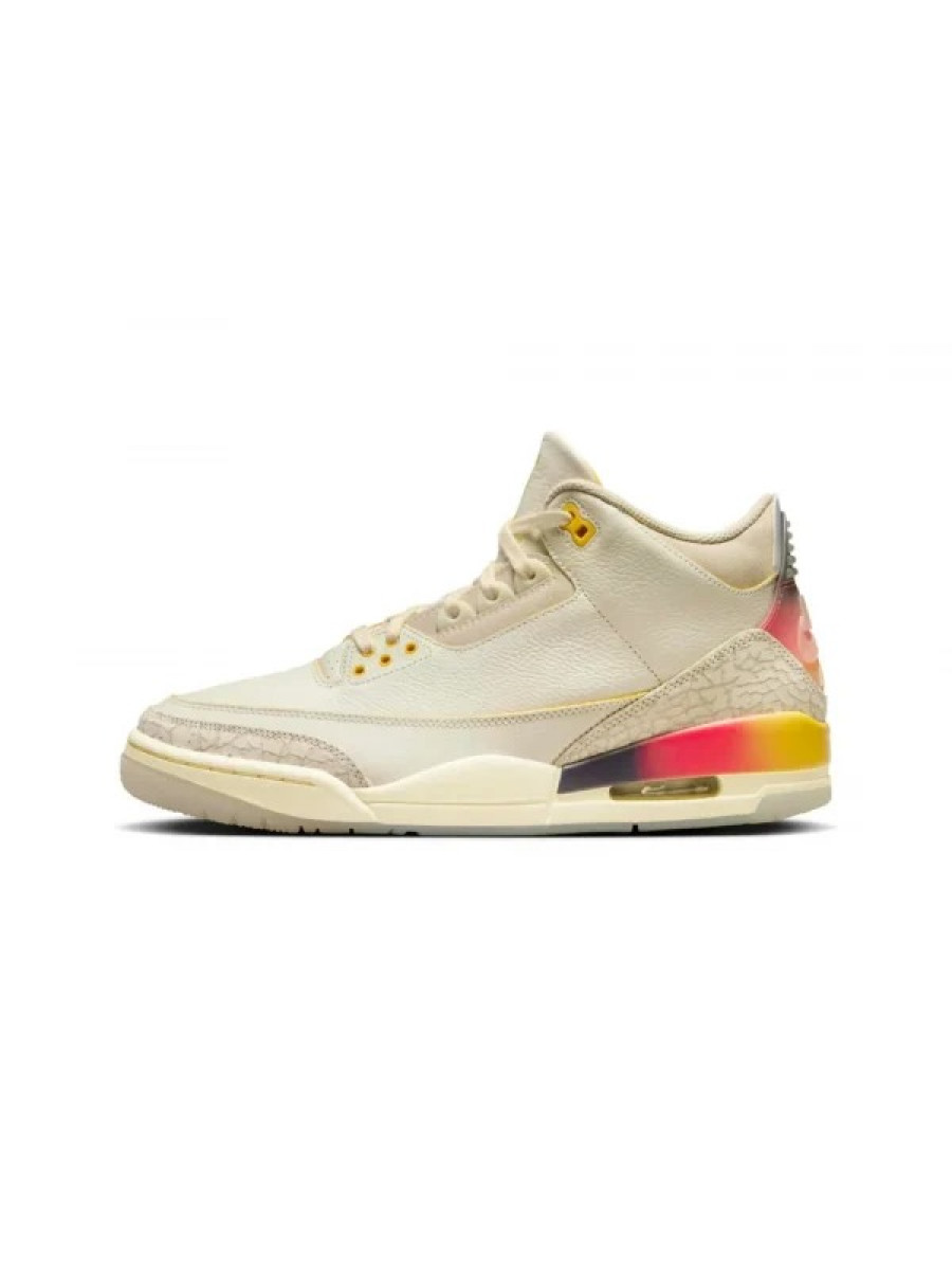 Кроссовки Nike J Balvin X Air Jordan 3 Кремовые