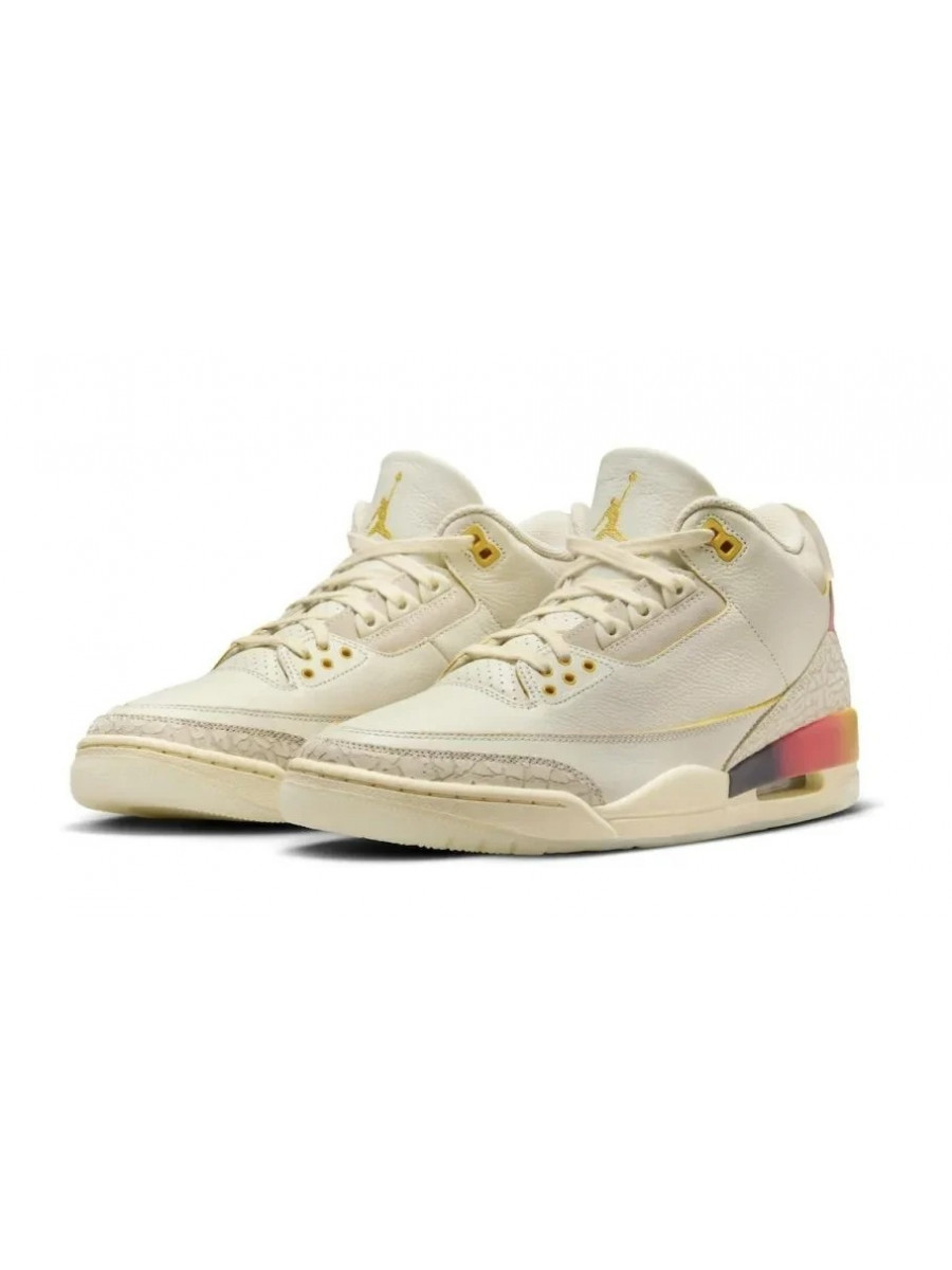 Кроссовки Nike J Balvin X Air Jordan 3 Кремовые Nike